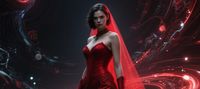 Blood - red Wedding Dress: The Avenger's Time - space Game”